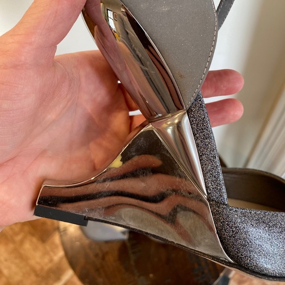 Jimmy Choo Kade techno glitter wedges - Picture 13 of 14